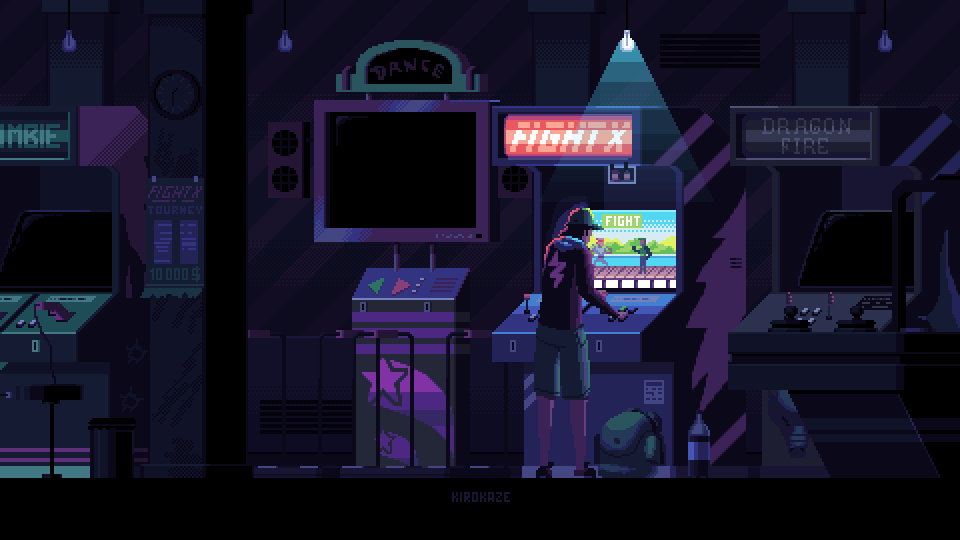 Animated visual atmosphere for the portfolio